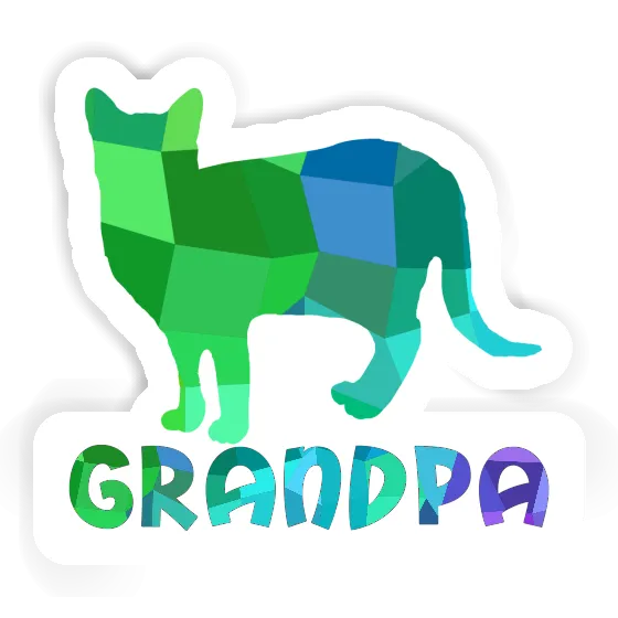 Grandpa Autocollant Chat Image