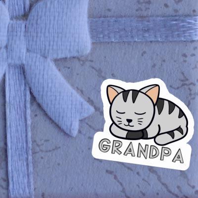 Grandpa Autocollant Chat Gift package Image