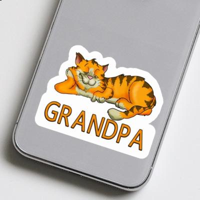 Autocollant Grandpa Chat Notebook Image