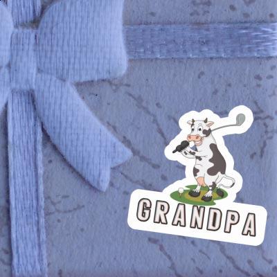 Autocollant Grandpa Vache Gift package Image