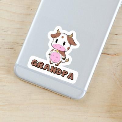 Sticker Kuh Grandpa Gift package Image