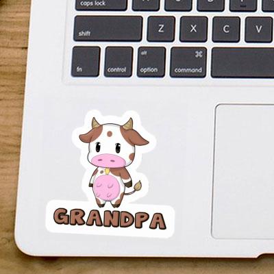 Vache Autocollant Grandpa Notebook Image