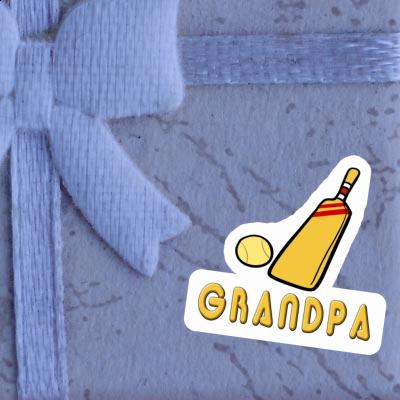 Autocollant Maillet de cricket Grandpa Image