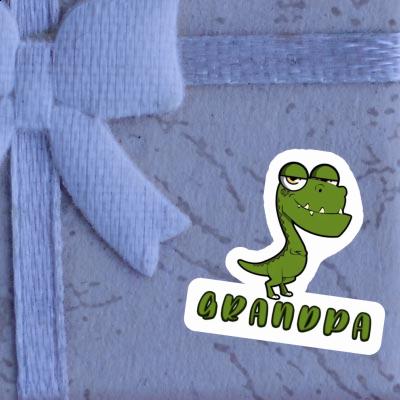 Autocollant Dinosaure Grandpa Gift package Image