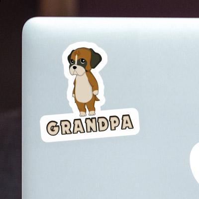 German Boxer Sticker Grandpa Gift package Image