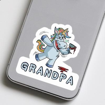 Licorne Autocollant Grandpa Image