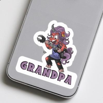 Grandpa Autocollant Rockeuse Gift package Image