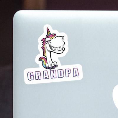 Autocollant Grandpa Licorne Gift package Image