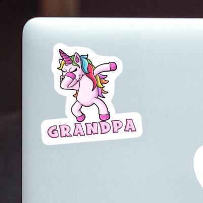 Licorne Autocollant Grandpa Laptop Image