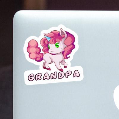 Grandpa Autocollant Licorne Laptop Image