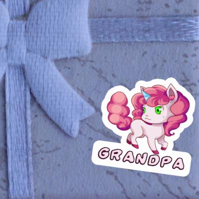 Grandpa Autocollant Licorne Gift package Image