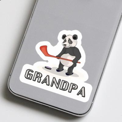 Autocollant Panda Grandpa Notebook Image