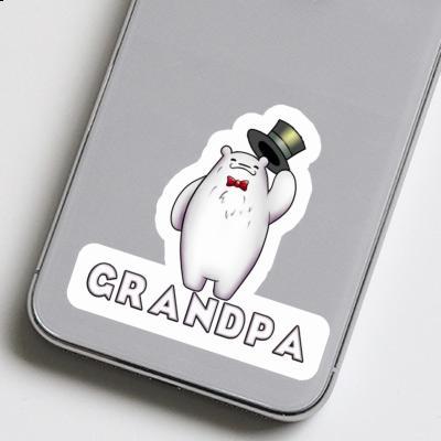 Grandpa Sticker Eisbär Notebook Image