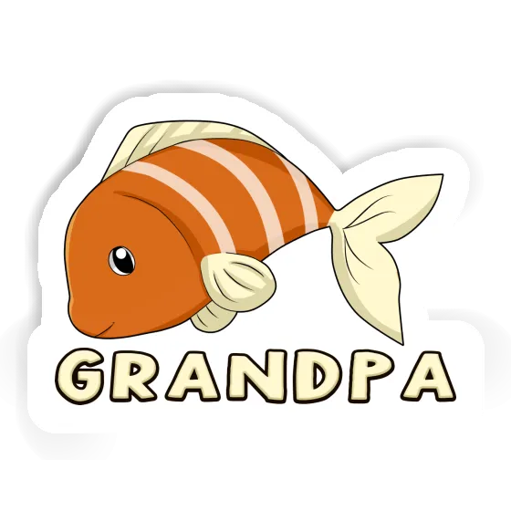 Fisch Aufkleber Grandpa Laptop Image