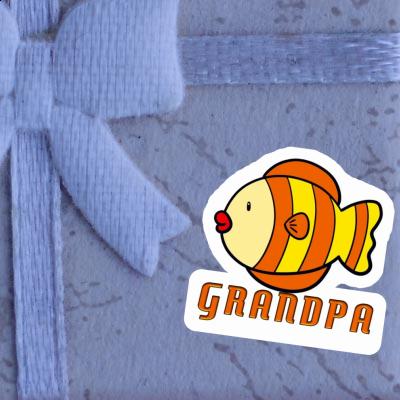 Poisson Autocollant Grandpa Gift package Image