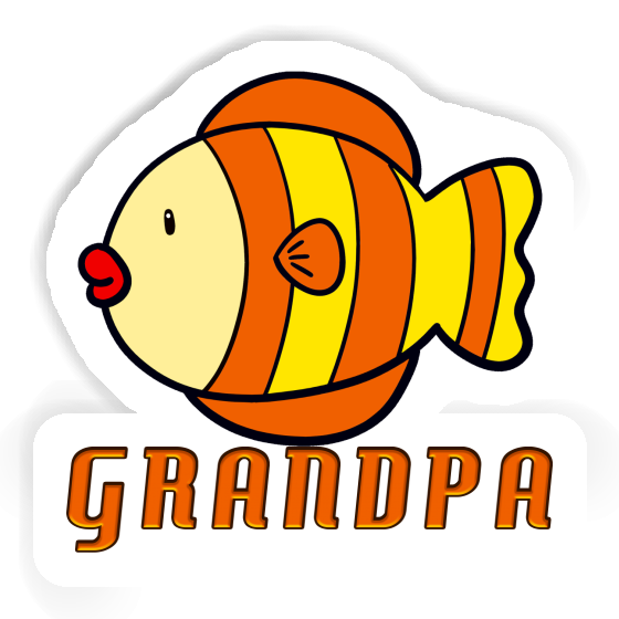 Poisson Autocollant Grandpa Image