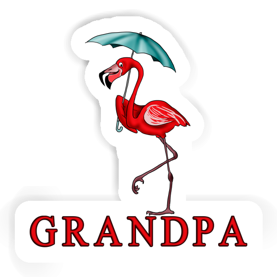 Grandpa Sticker Flamingo Image