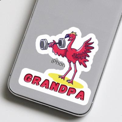 Sticker Gewichtheber Grandpa Gift package Image