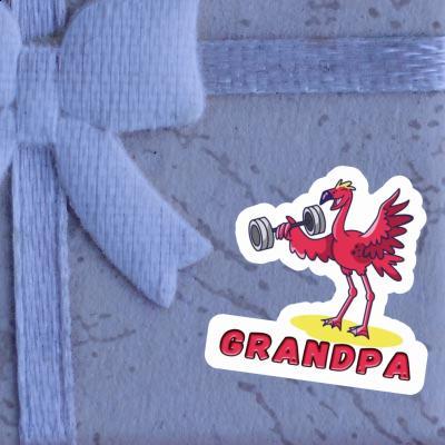 Sticker Gewichtheber Grandpa Gift package Image