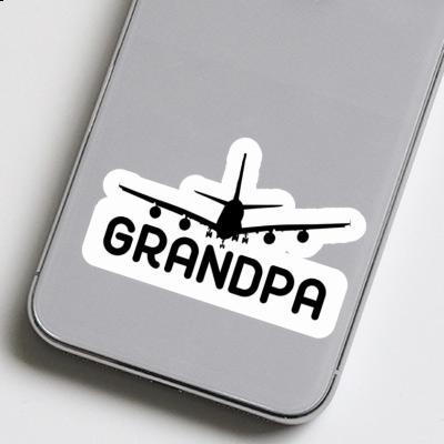 Autocollant Avion Grandpa Gift package Image