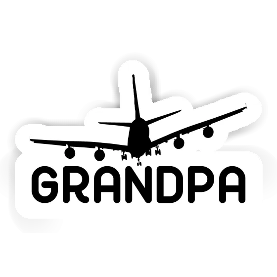 Autocollant Avion Grandpa Gift package Image