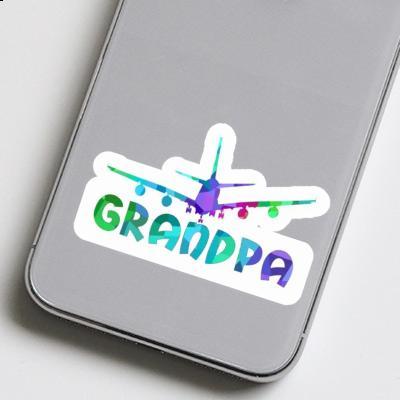 Grandpa Autocollant Avion Gift package Image