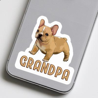 Bulldog français Autocollant Grandpa Notebook Image