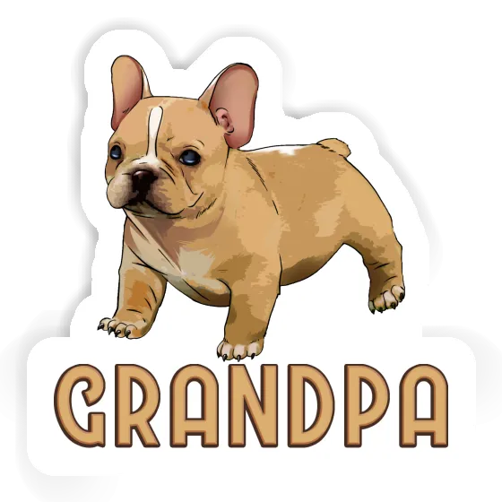 Bulldog français Autocollant Grandpa Gift package Image