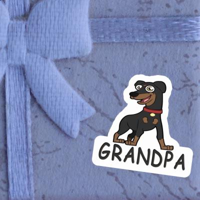 Sticker Pinscher Grandpa Laptop Image