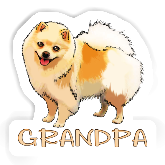 Spitz allemand Autocollant Grandpa Notebook Image