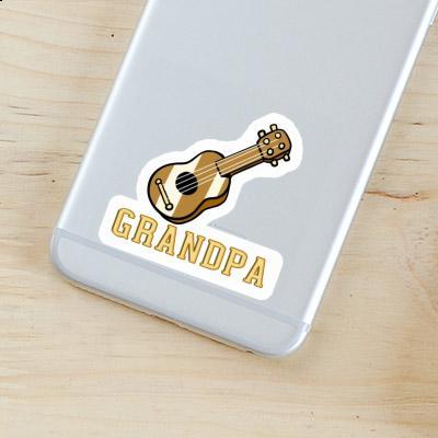 Grandpa Sticker Gitarre Notebook Image