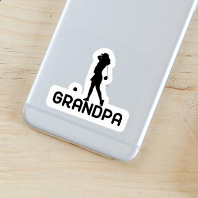 Golfeuse Autocollant Grandpa Notebook Image