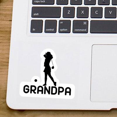 Golfeuse Autocollant Grandpa Laptop Image