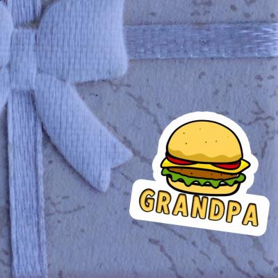 Hamburger Autocollant Grandpa Gift package Image