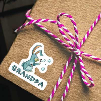 Aufkleber Seifenblasen-Hase Grandpa Gift package Image