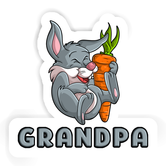 Grandpa Autocollant Lapin Image