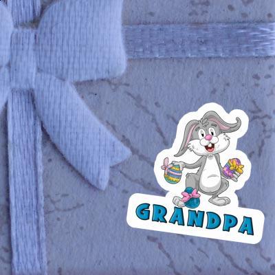 Sticker Osterhase Grandpa Gift package Image