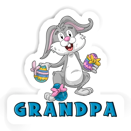 Sticker Osterhase Grandpa Gift package Image