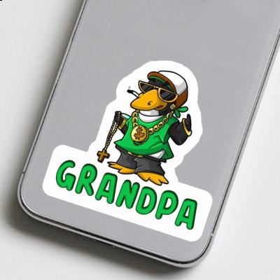 Autocollant Grandpa Pingouin hip-hop Laptop Image