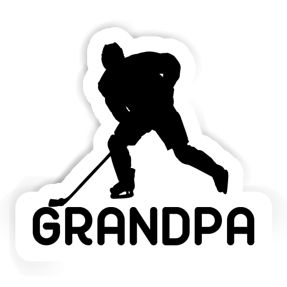 Grandpa Autocollant Joueur de hockey Image