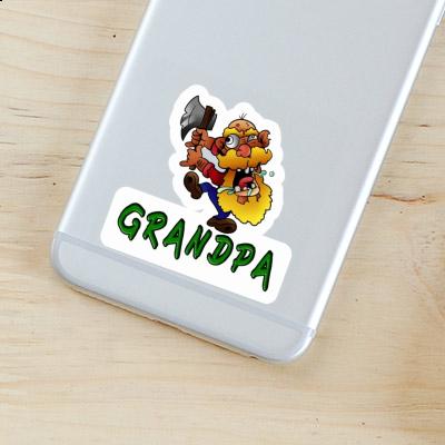 Grandpa Sticker Holzfäller Gift package Image