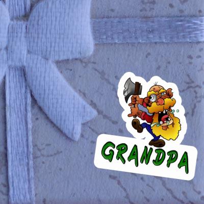 Grandpa Autocollant Bûcheron Gift package Image