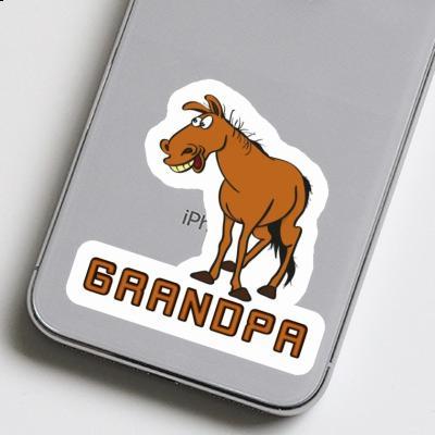 Horse Sticker Grandpa Notebook Image