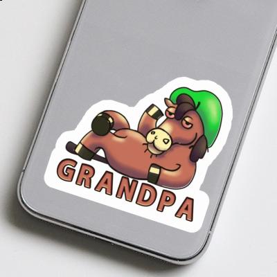 Aufkleber Grandpa Pferd Gift package Image