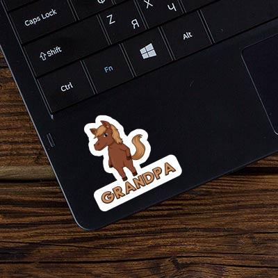 Cheval Autocollant Grandpa Laptop Image