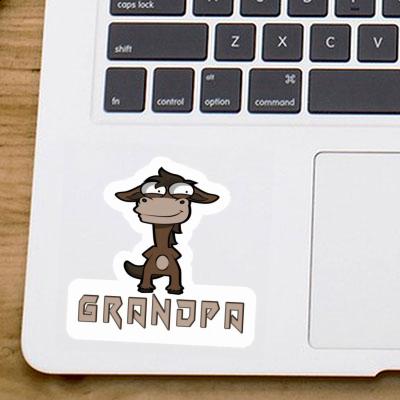 Cheval Autocollant Grandpa Notebook Image