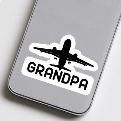 Grandpa Autocollant Jumbo-Jet Gift package Image