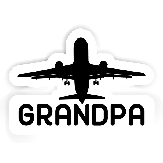 Grandpa Autocollant Jumbo-Jet Gift package Image