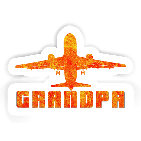 Autocollant Jumbo-Jet Grandpa Gift package Image