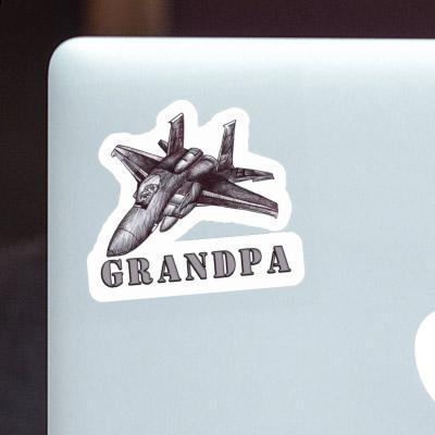 Autocollant Grandpa Jet Laptop Image